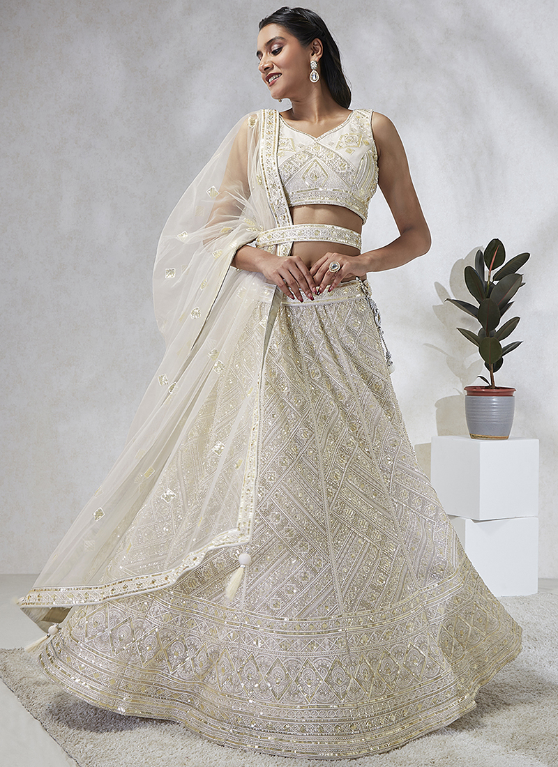 Wedding Wear Ready Made Georgette sequence work lehenga choli –  urban-trend.co.in