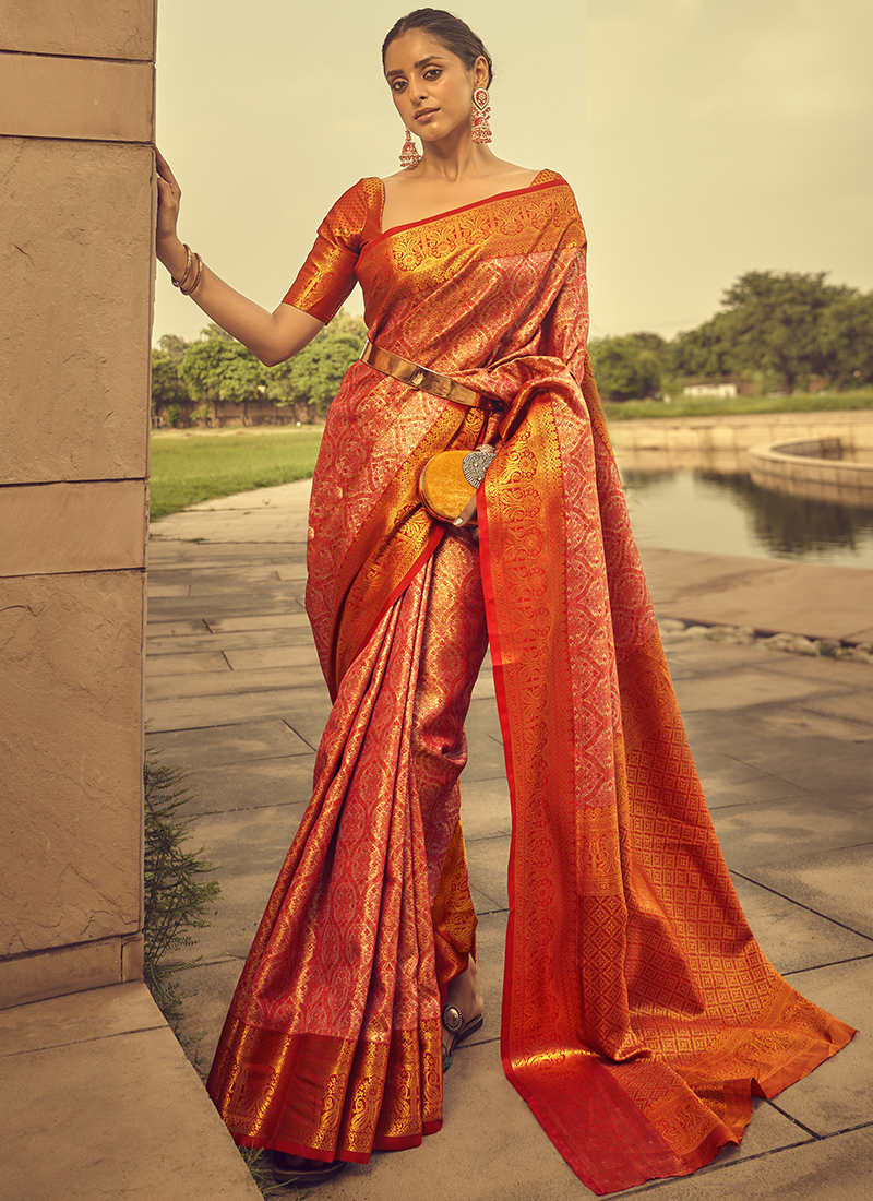 Royal Silk Sarees - Wedding Sarees Beautiful new design heavy embroidery  