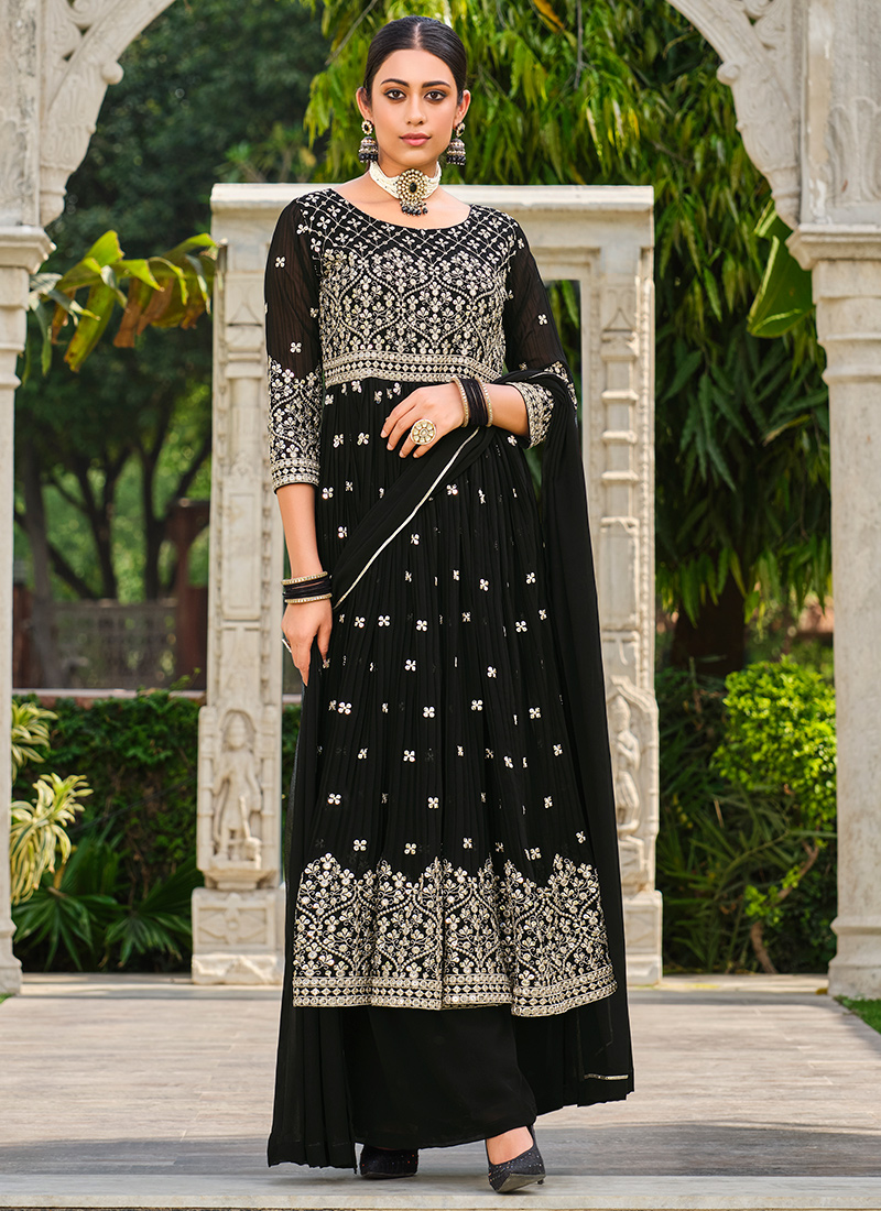 Designer Nayra Party Wear Palazzo Suit with Dupatta, GRL #998