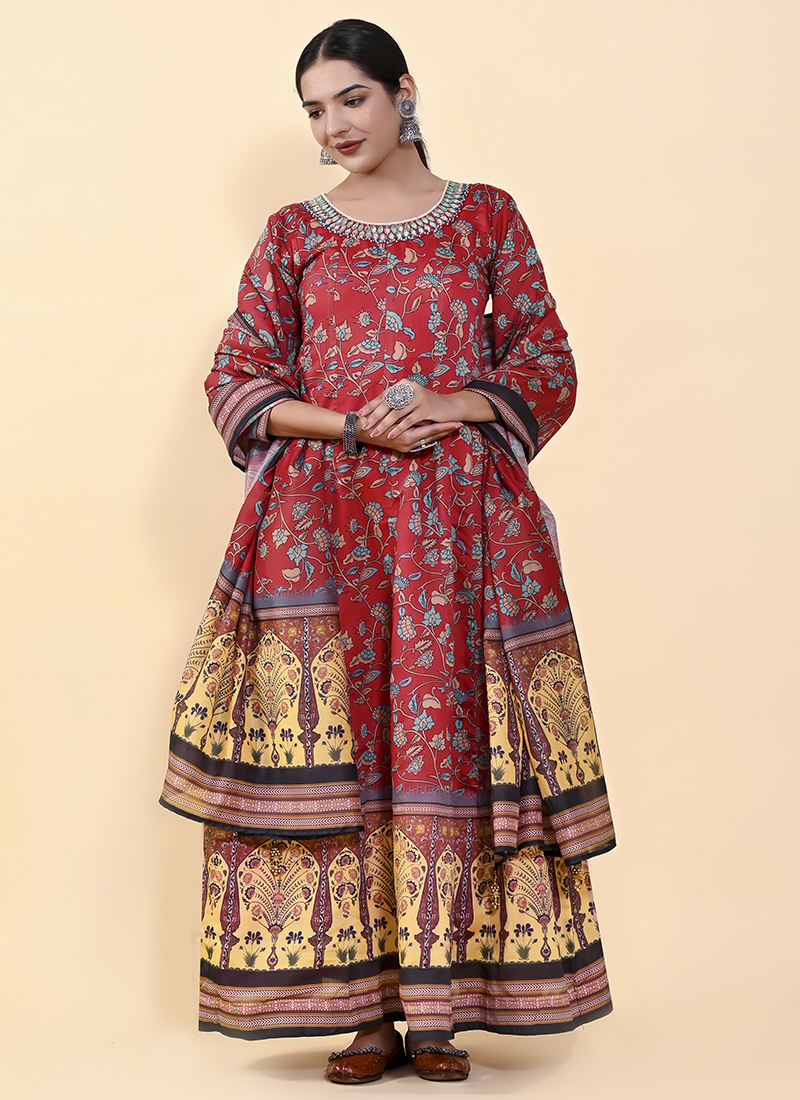 Buy Chanderi Designer Gown : 269843 - Gown