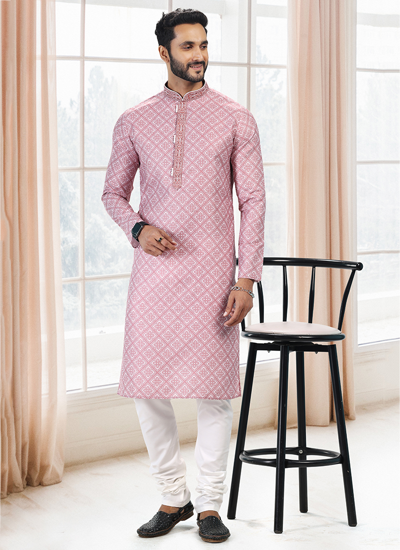 Dark pink kurta discount pajama