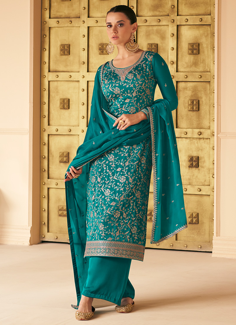 Varsha Raqs Designer Tissue Silk Salwar Suit Catalog Supplier