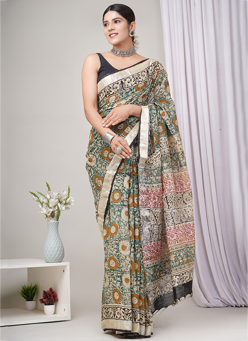 Linen Cotton Sarees - Buy Trendy Linen Cotton Sarees Online in India |  Myntra