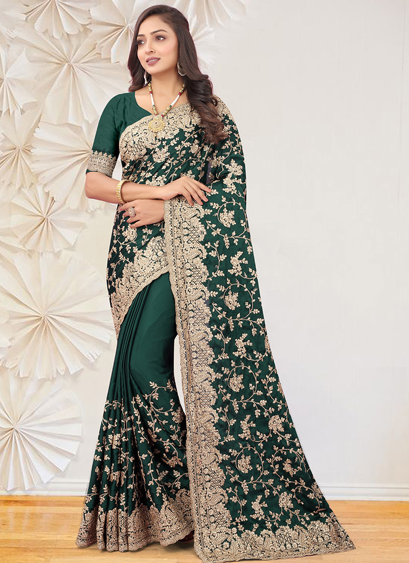 Buy Pure Banarasi Satin Silk Handloom Bridal Sarees Online India – Sunasa