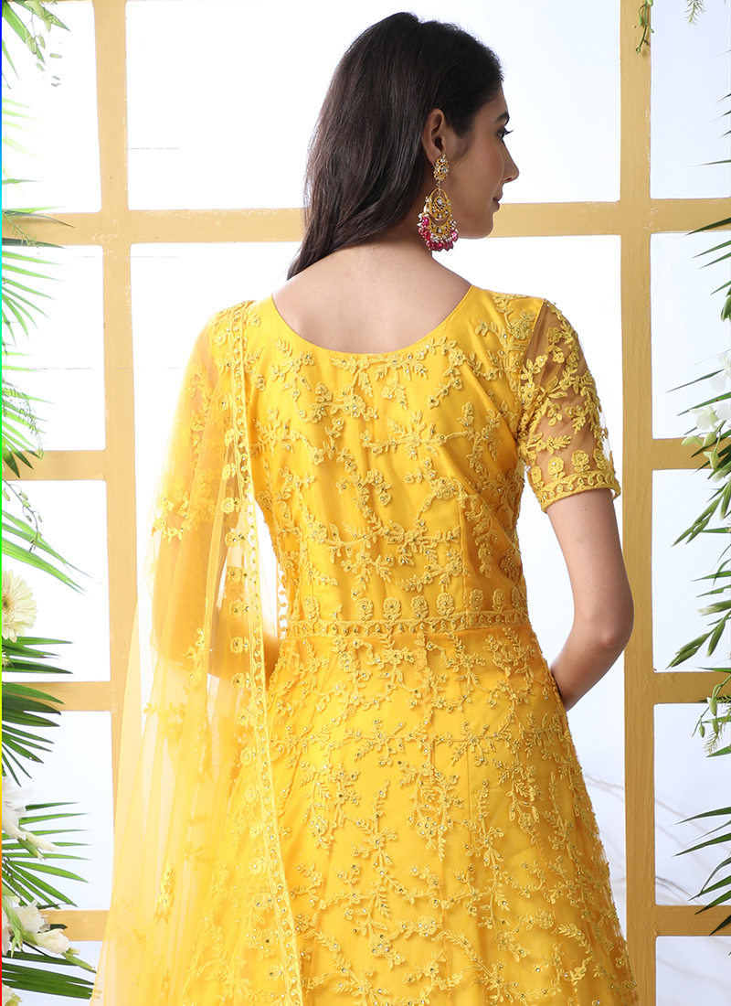 Designer Light Yellow Net Gown For Women in Nepal - Buy Women's Fashion at  Best Price at Thulo.Com