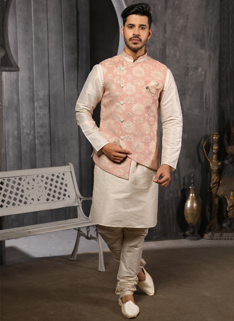 Traditional kurta with on sale jacket