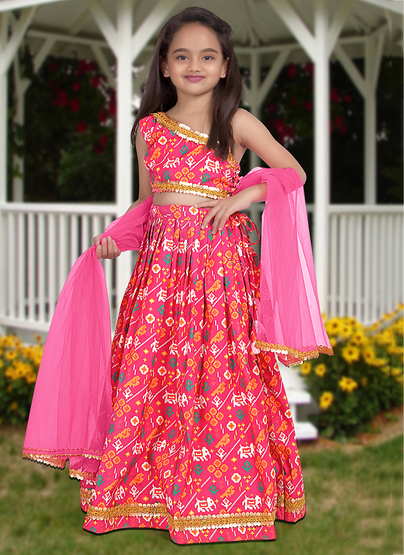 Plain Party Wear Kids Lehenga Choli, Size: 30 To 40 at Rs 1595/piece in  Delhi