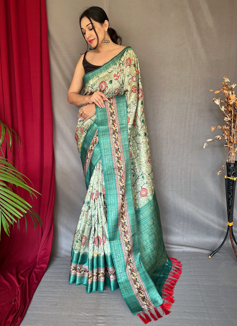 Printed Pure Silk Saree (adi75225)