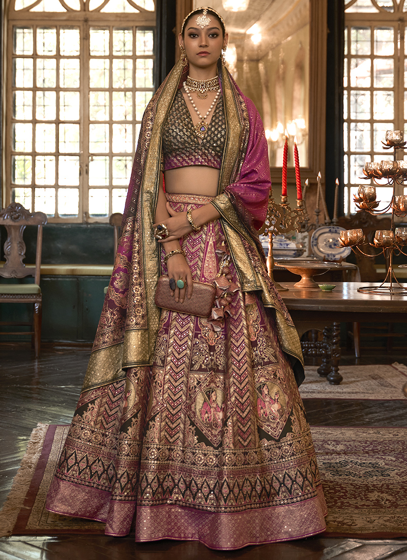 Buy Red Plain Lehenga Paired With An Embroidered Cape And Bando by Designer  JAYANTI REDDY Online at Ogaan.com