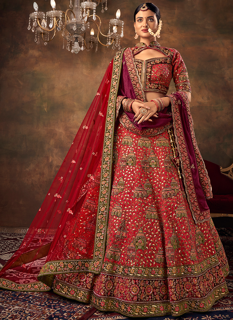 Handwork Bridal Lehenga | handwork lehenga designs