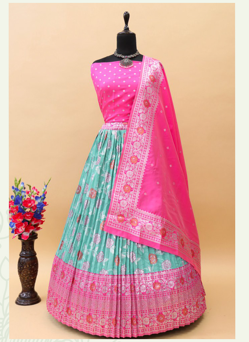 Pattu lehenga 2024 online shopping