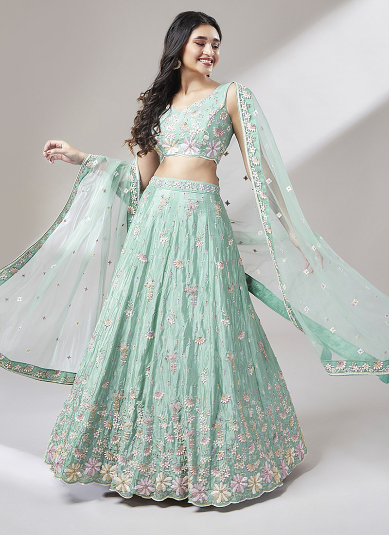 designer georgette lehenga choli online -1129127672 | Heenastyle