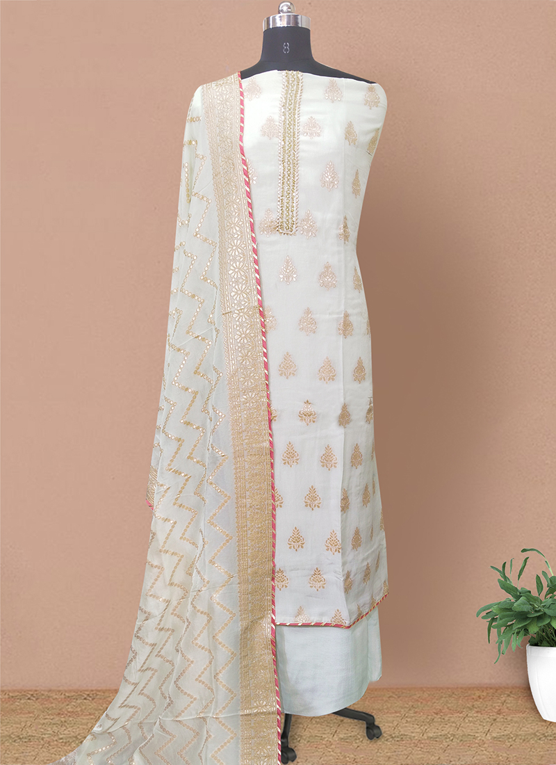 Buy White Dress Material for Women by MIMI DESIGN Online | Ajio.com