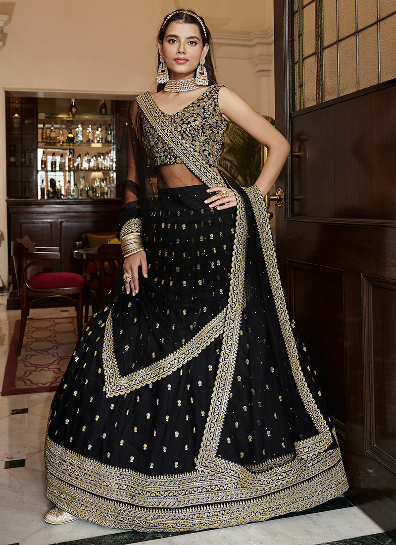 Designer Premium Soft Net Made Lehenga Choli With Patch Work and