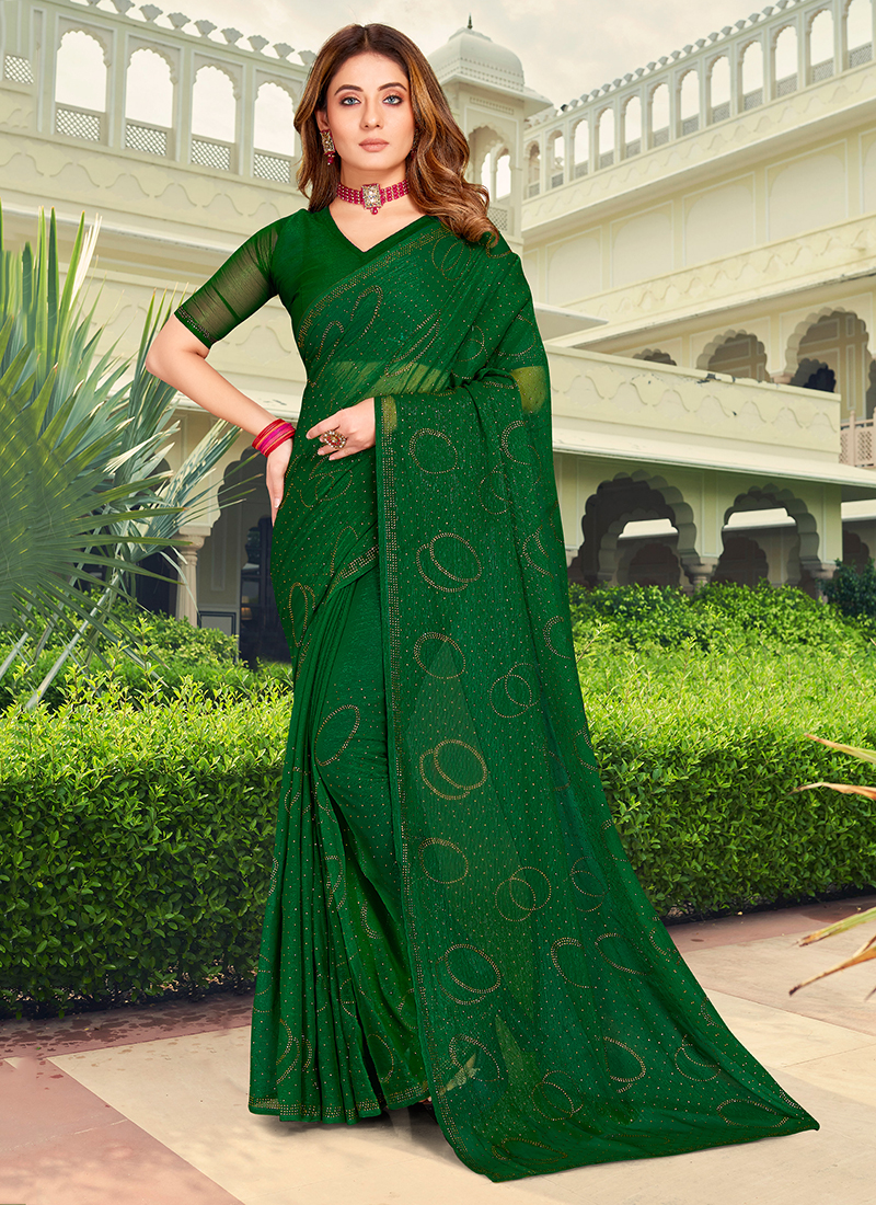 Buy Green Festive Wear Sarees Collection at Soch USA & Worldwide