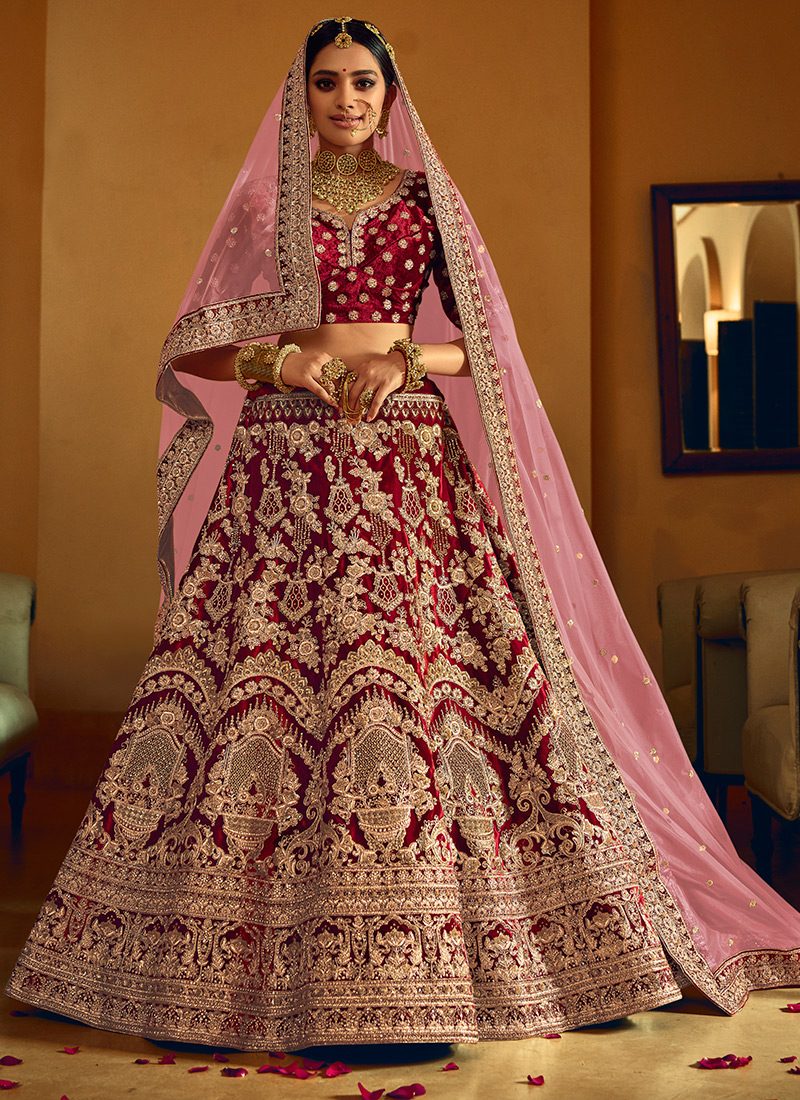 Bridal Lehenga Choli - Lehengas: Hand Work and Short | Online Shopping