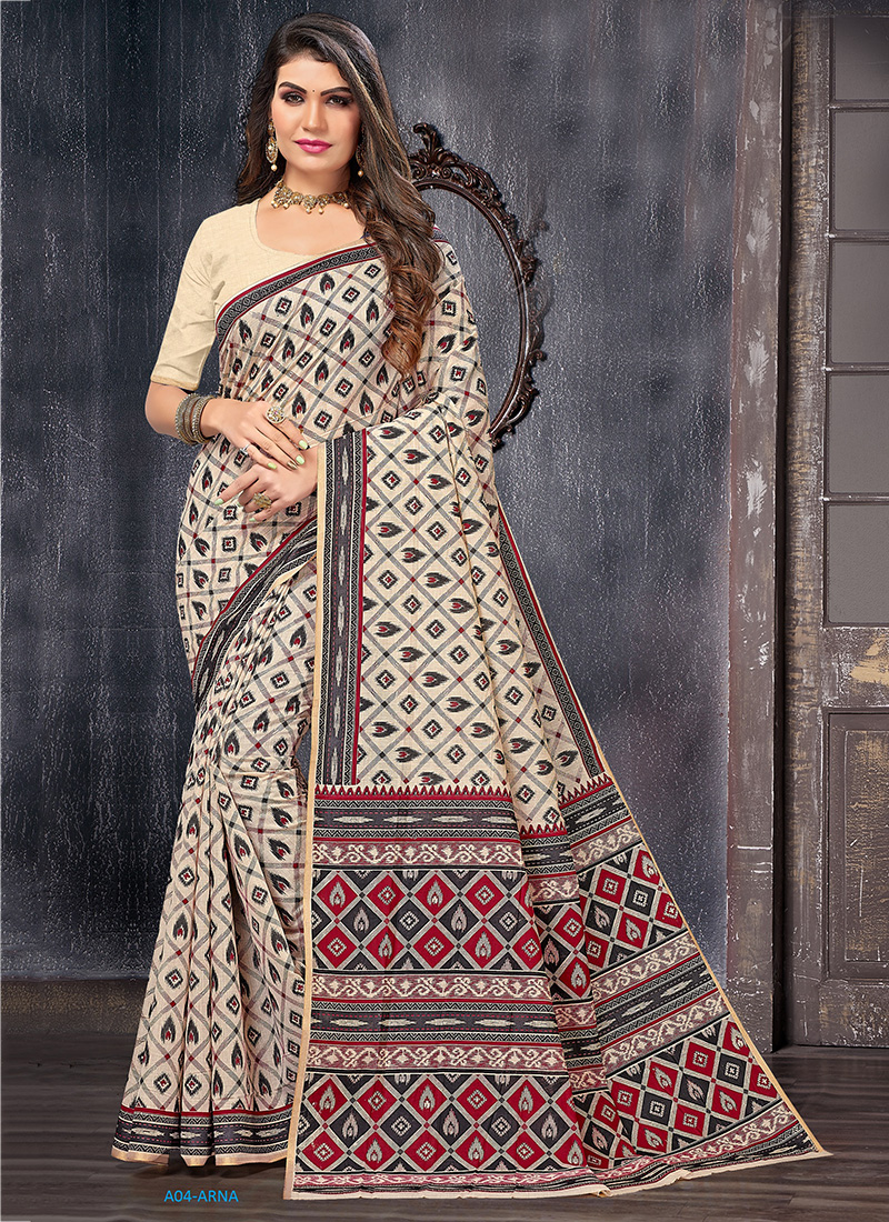 seymore Casual Wear Georgette Printed Border Saree - (Kasak-3819) in Surat  at best price by Seymore Print Pvt Ltd - Justdial