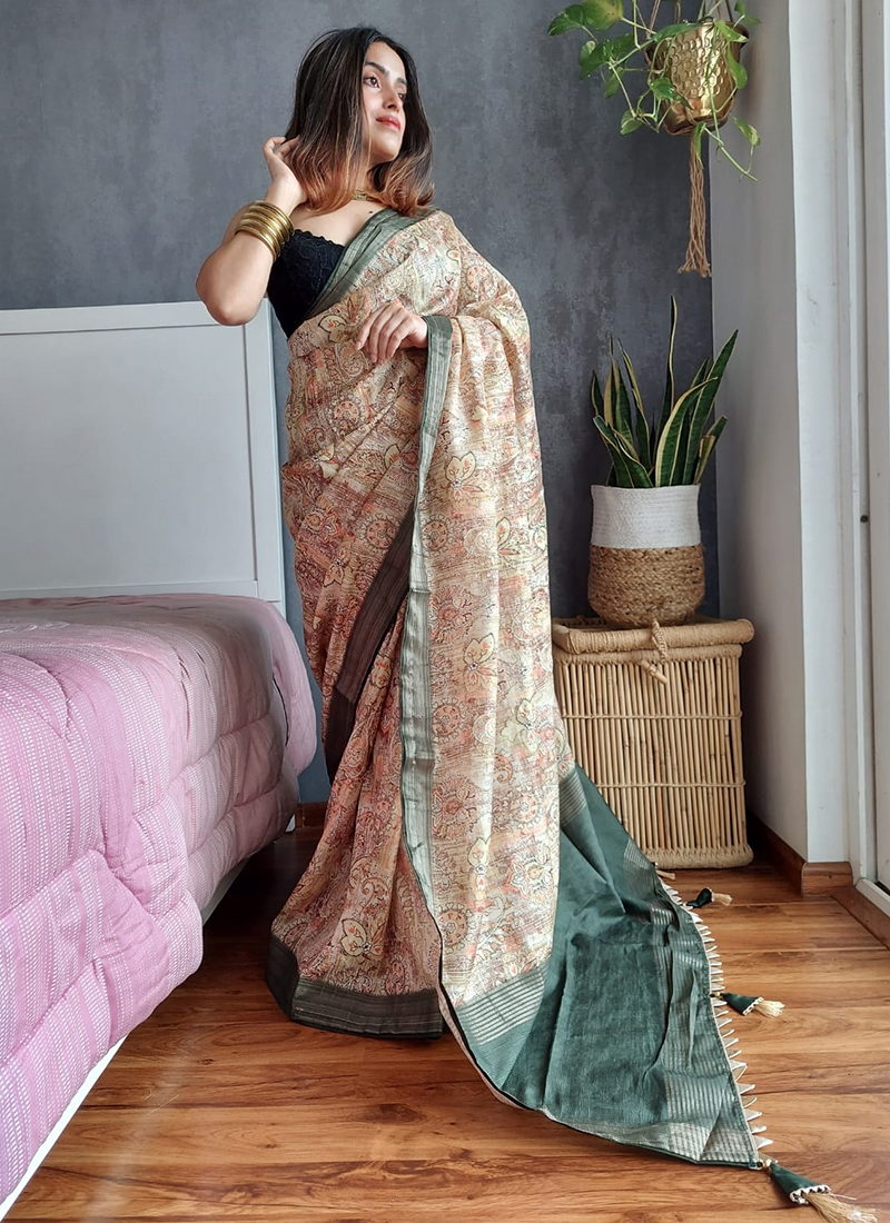 Casual Sarees Online | Printed Casual Saree Collection