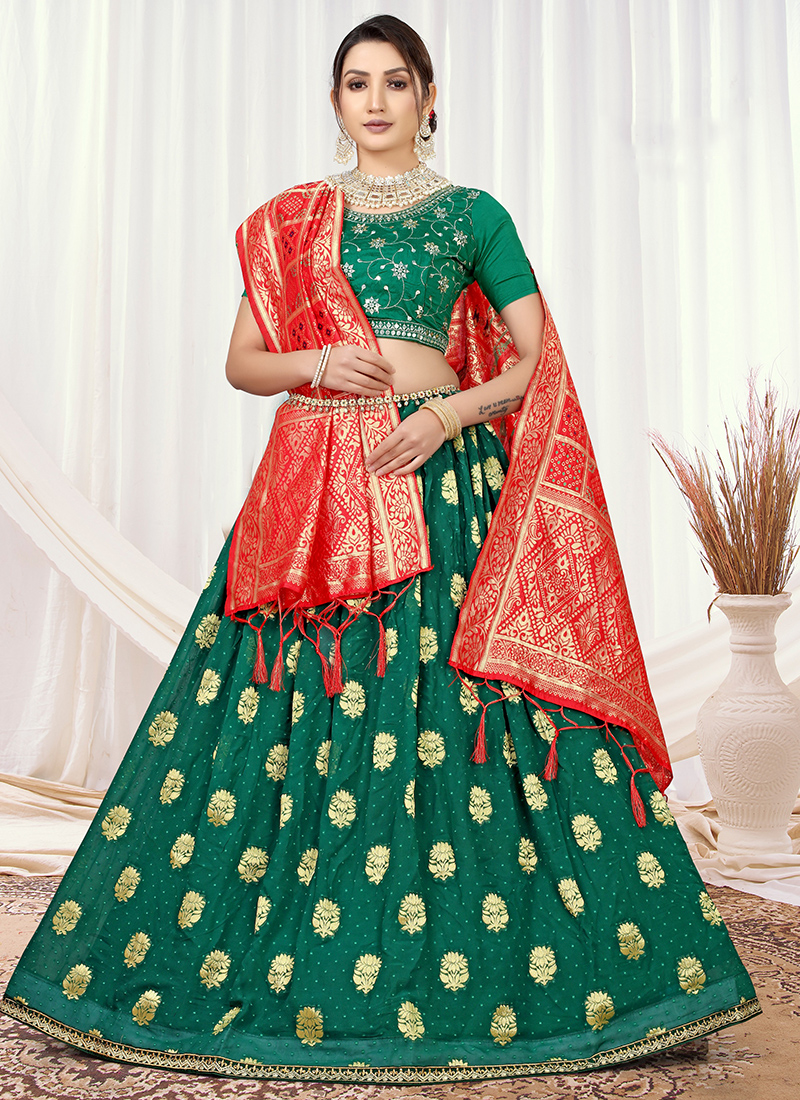 Royal Green Wedding wear Lehenga Choli | Buy Indian Wear