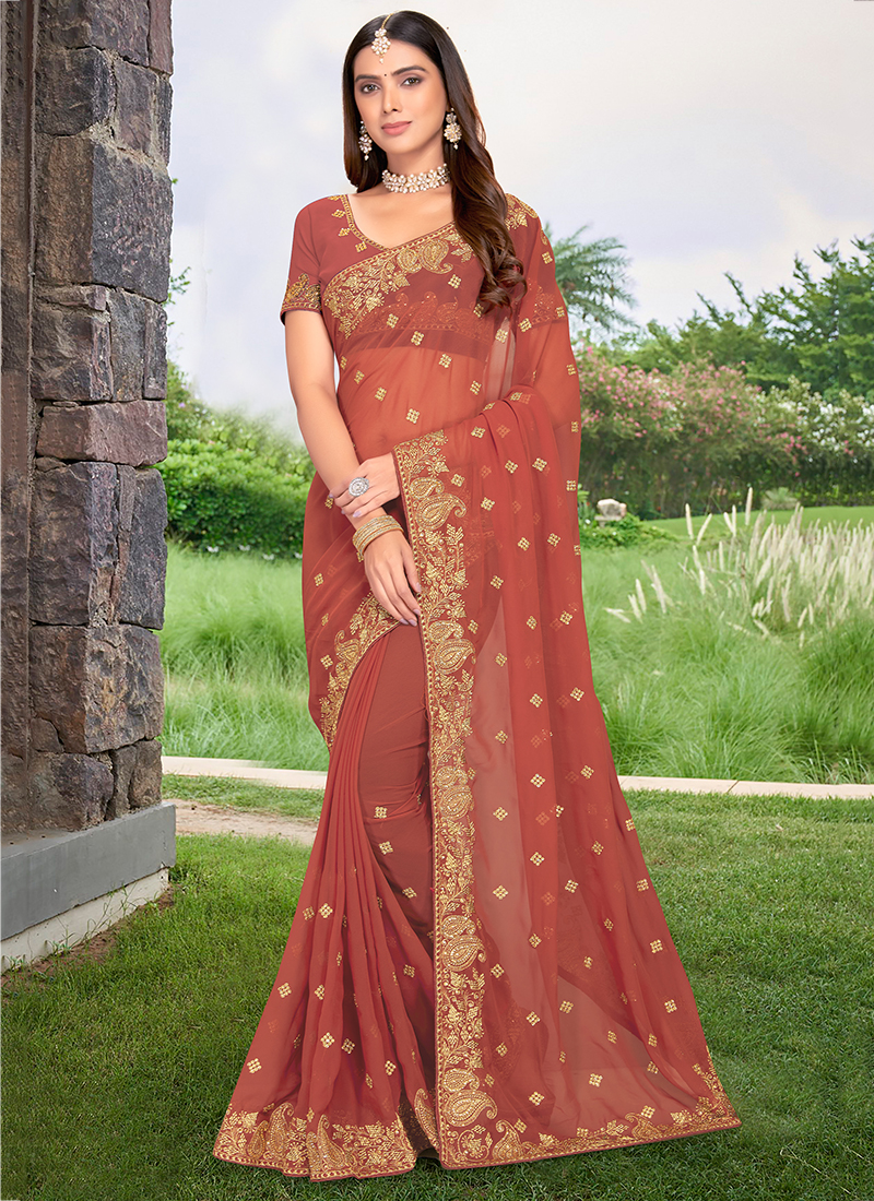 Georgette saree outlet with price