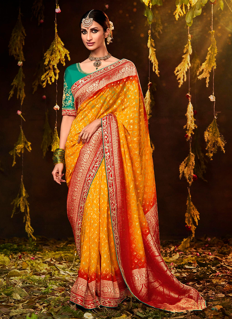 Organza saree with stitched blouse,zardhosi work,fancy saree,yellow saree,  sabyasachi saree inspired saree,lyte weight saree,cocktail saree