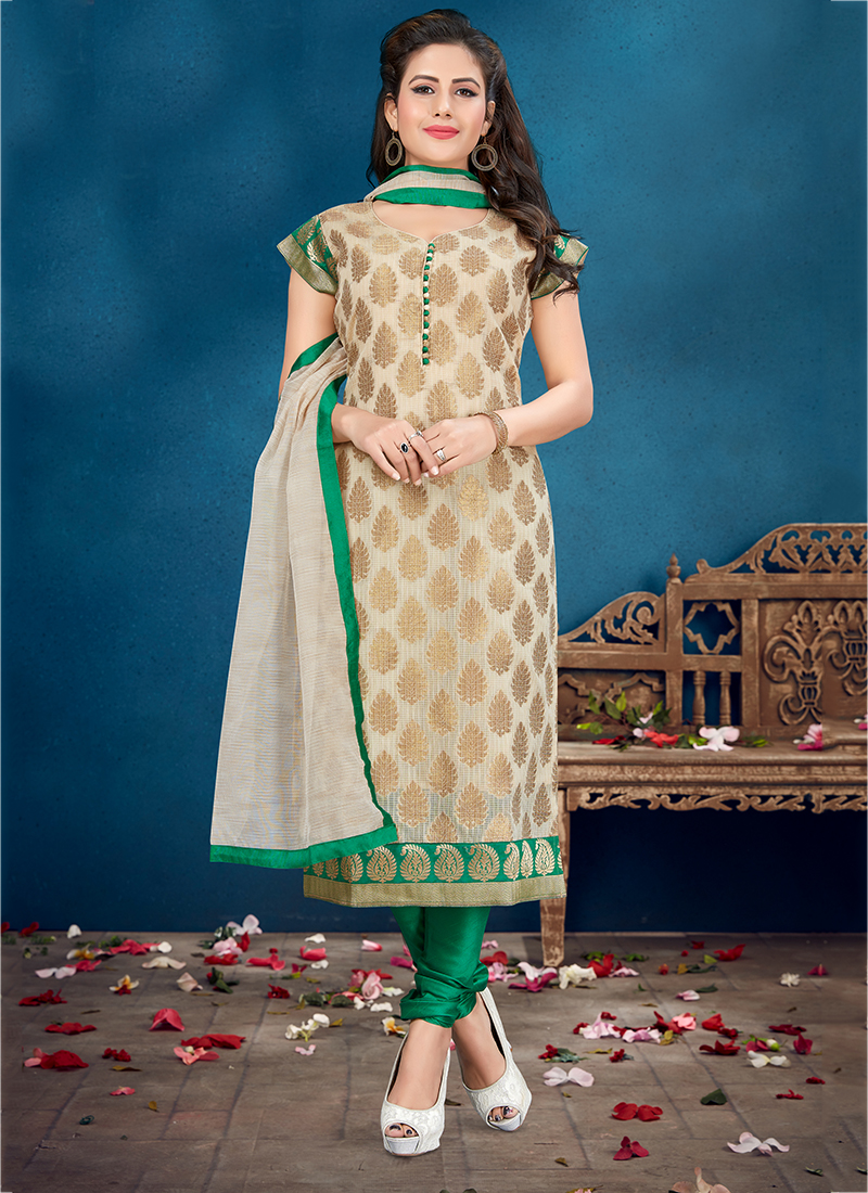 Designer Party Wear Banarasi Silk Salwar Suit | Party Wear Banarasi Suits |  3d-mon.com