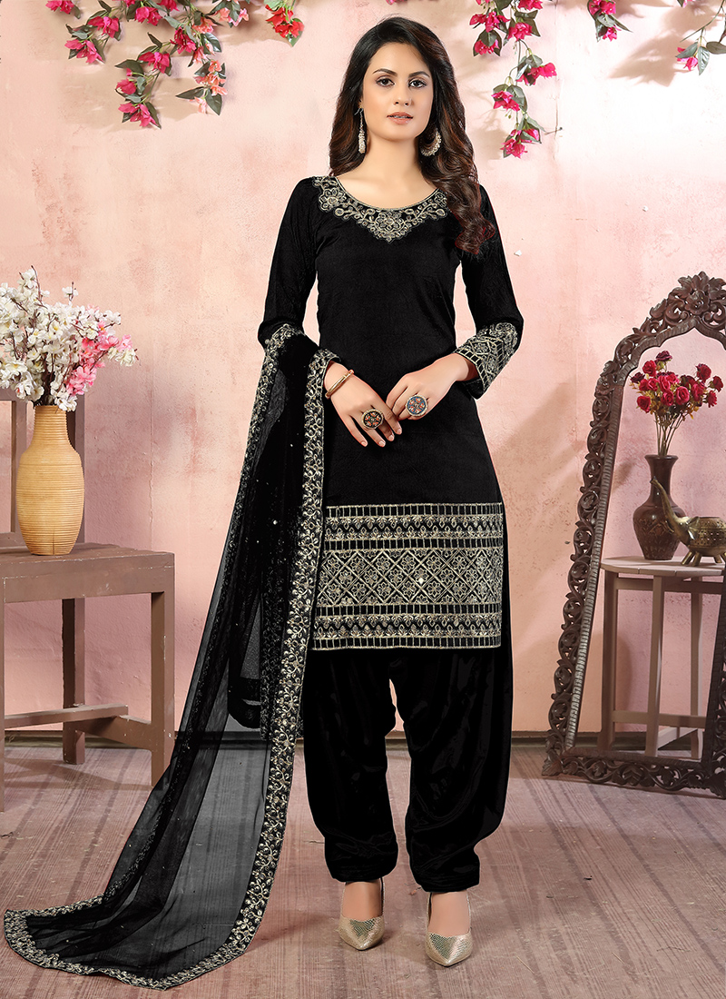 Patiyala dress black sale