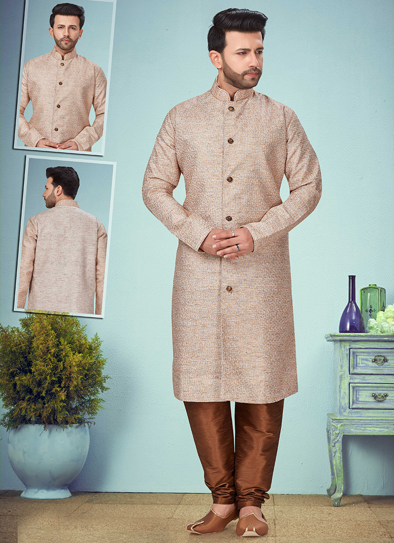 Buy VONIRY Men Cotton Khadi Light Grey Kurta -L Online at Best Prices in  India - JioMart.