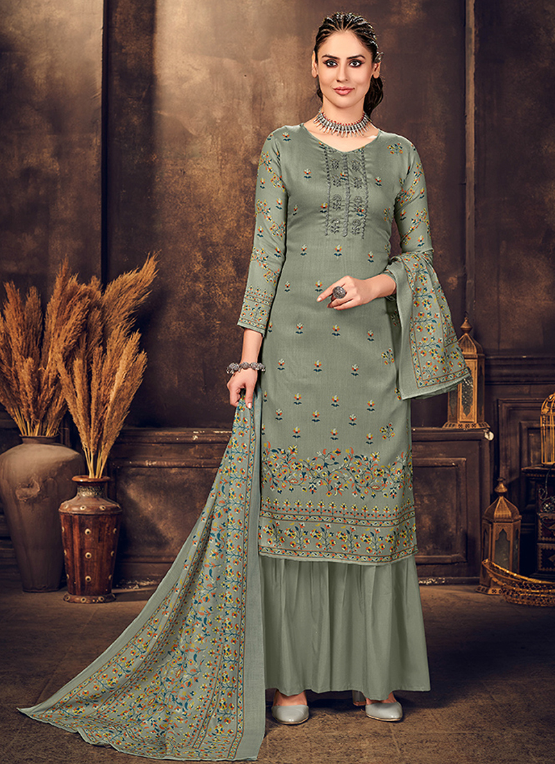 Cotton palazzo suits on sale online