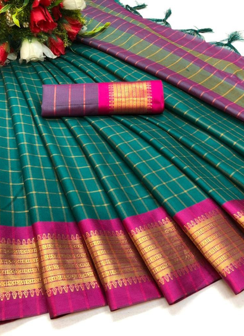 Kuppadam sarees | latest cotton & pattu kuppadam saree online from weavers  | TPKH001263