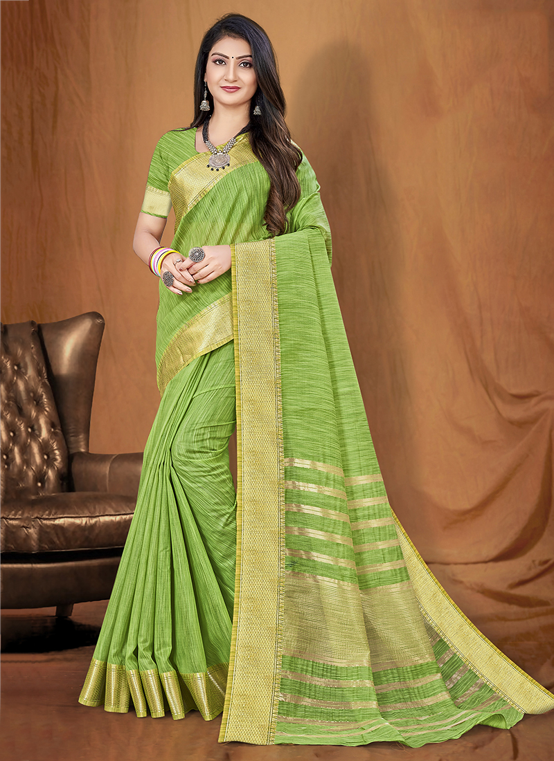 Buy Harpita Women Dark Green Checkered Cotton Silk Manipuri Saree Online at  Best Prices in India - JioMart.