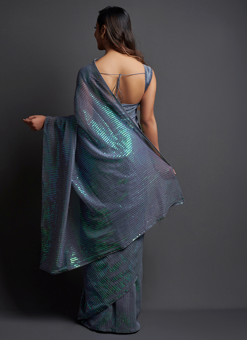 Gorgeouse Sequin Work Sarees to Elevate Your Style dvz0003547 - dvanza