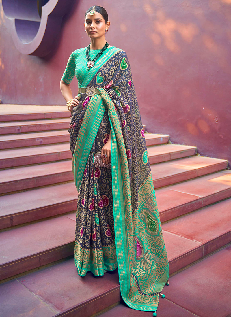 New Trendy Catalogue sanjana milli vol 6 series 131-136 brasso saree -  Rehmat Boutique