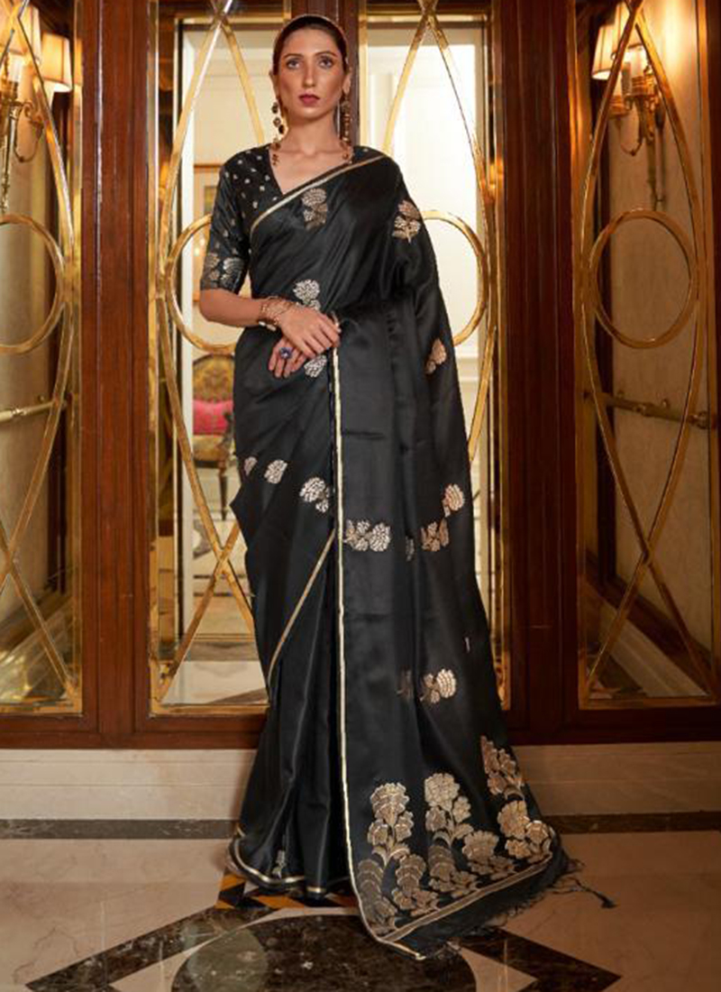 Party wear outlet satin silk saree