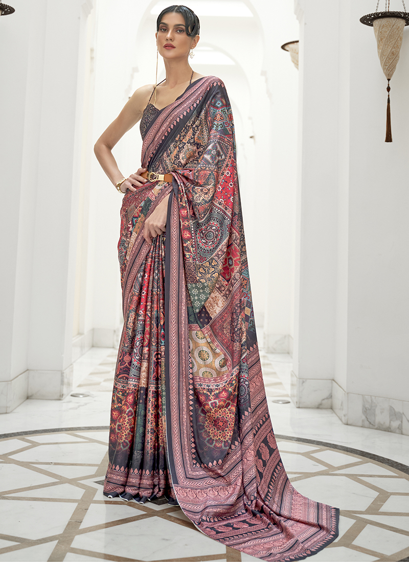 KALAMKARI SILK BY RAJ TEX 232001 TO 232011 SERIES INDIAN TRADITIONAL WEAR  COLLECTION BEAUTIFUL STYLISH FANCY