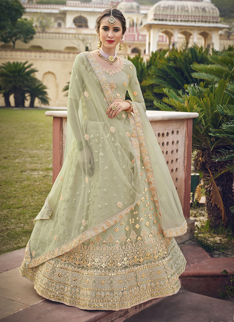Buy 42/M-2 Size Fancy Bridal Wear Lehenga Choli Online for Women in USA
