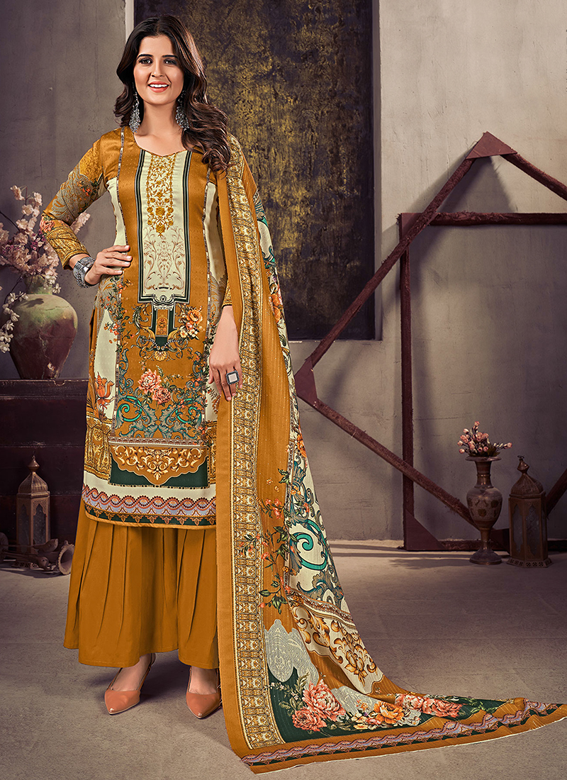 Printed suit salwar sale