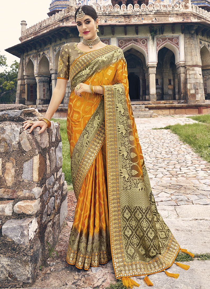 Buy Black Sarees for Women by Silk Lane Online | Ajio.com