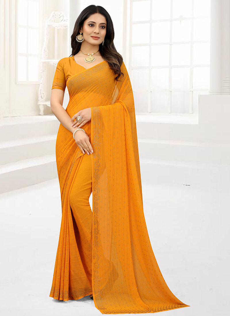 Double shade plain pure chiffon... - Rajputi Chiffon Sarees | Facebook