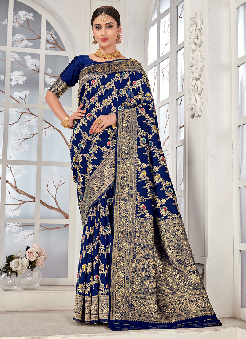 Dark blue hotsell colour sarees