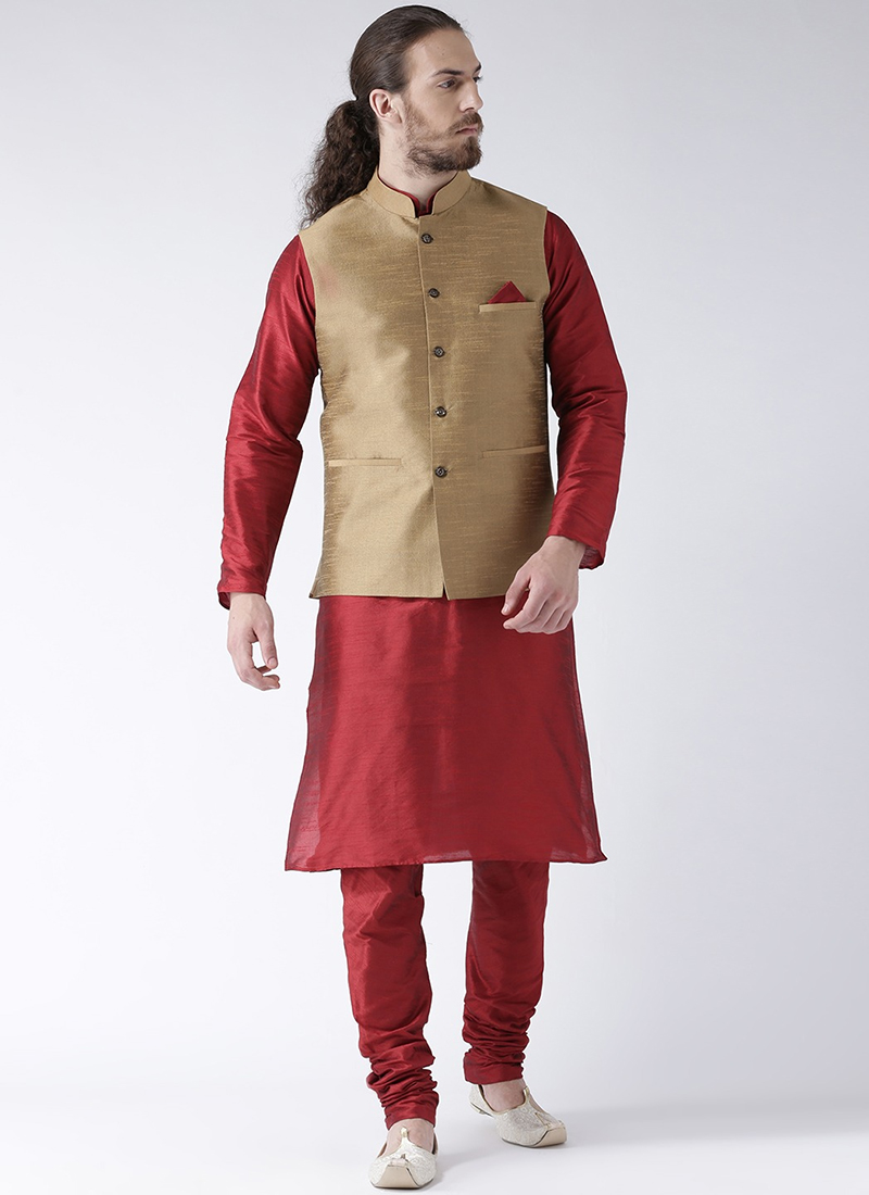 Men's Pink Poly Viscose Mirror Work Kurta Pajama Jacket Set38 | Nehru  jackets, Pink jacket, Top fabric