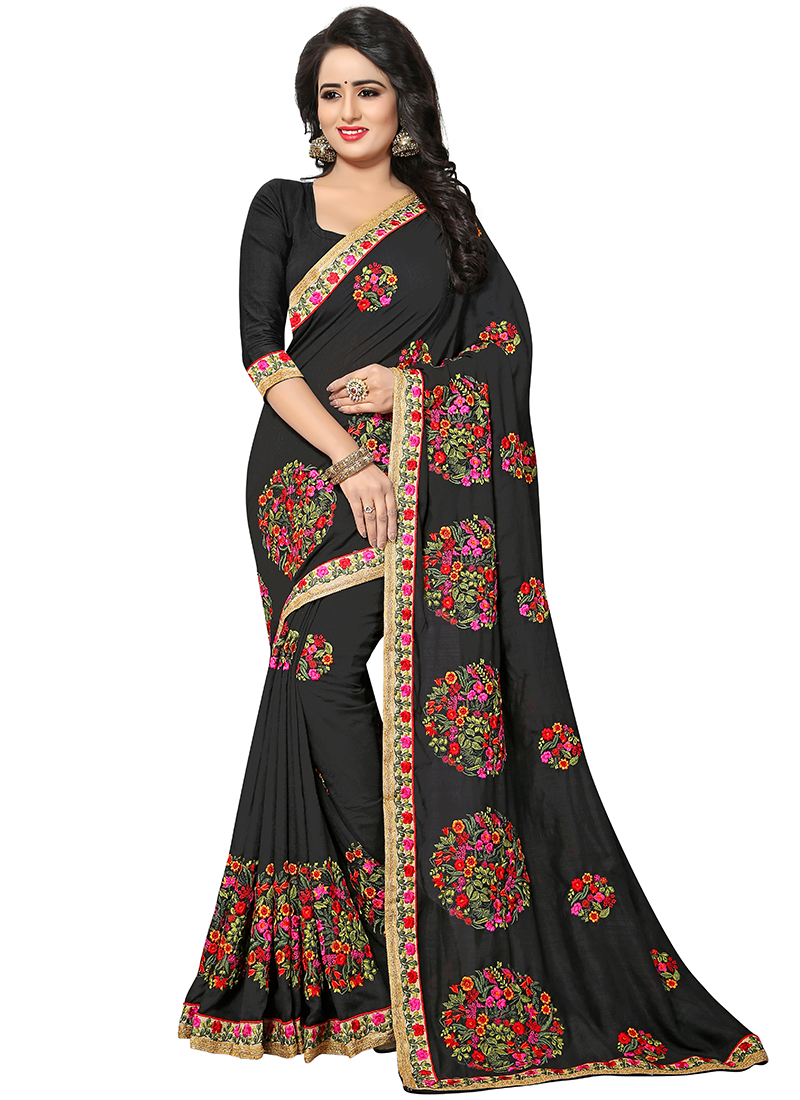 Buy Sareez House Self Design Daily Wear Georgette Pink Sarees Online @ Best  Price In India | Flipkart.com