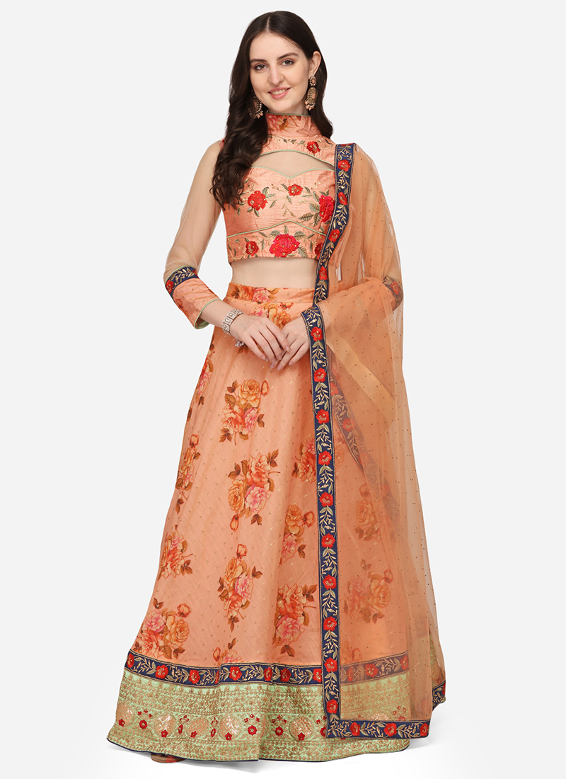 Red Chanderi Silk Embroidered Lehenga Set Design by Debyani at Pernia's Pop  Up Shop 2024