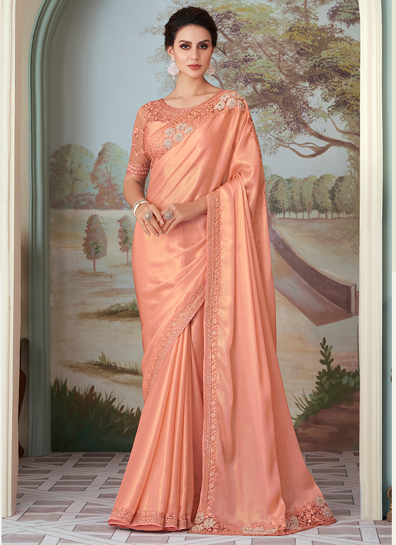 Ladies Party Wear Chiffon Saree Wholesale, 6 m (with blouse piece) at Rs  799 in Surat