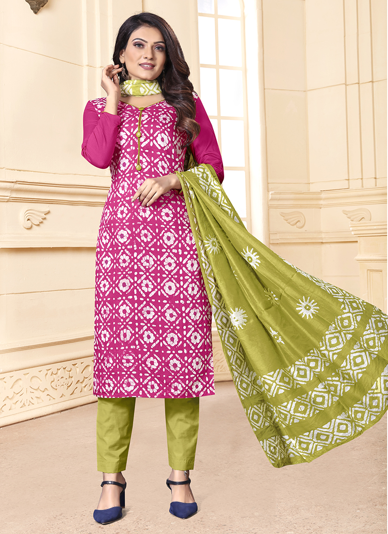 batik print salwar kameez online shopping