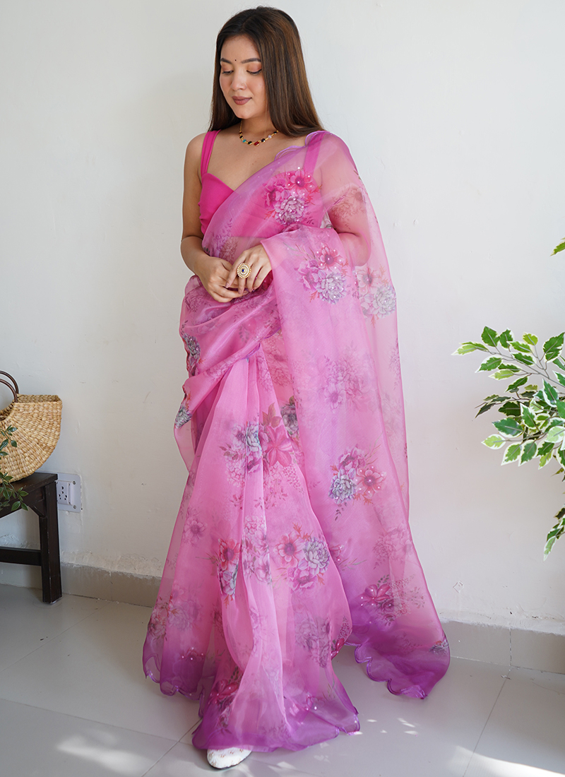 Soft Organza Silk Sarees Online Shopping At Low Price