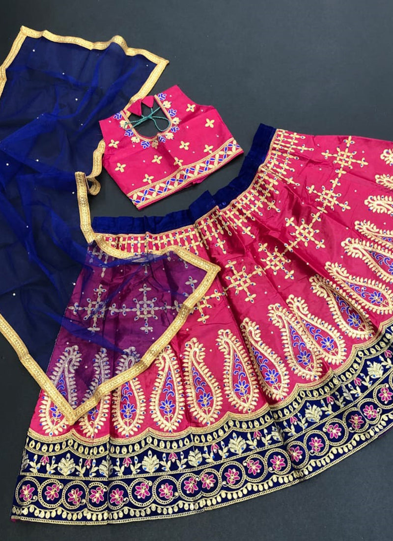 Kids Lehenga Love..♥️♥️ Showcasing..traditional lehenga blouse patterns..custom-crafted  & made to order at Krishne Tassels… | Instagram