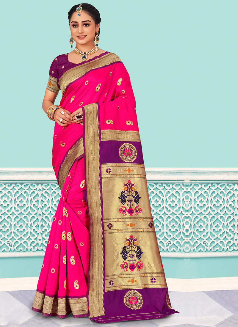 Paithani Saree – Bahuji - Online Fashion & Lifestyle Store