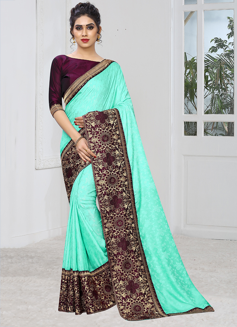 Buy Swarovski Work Designer Traditional Saree Online