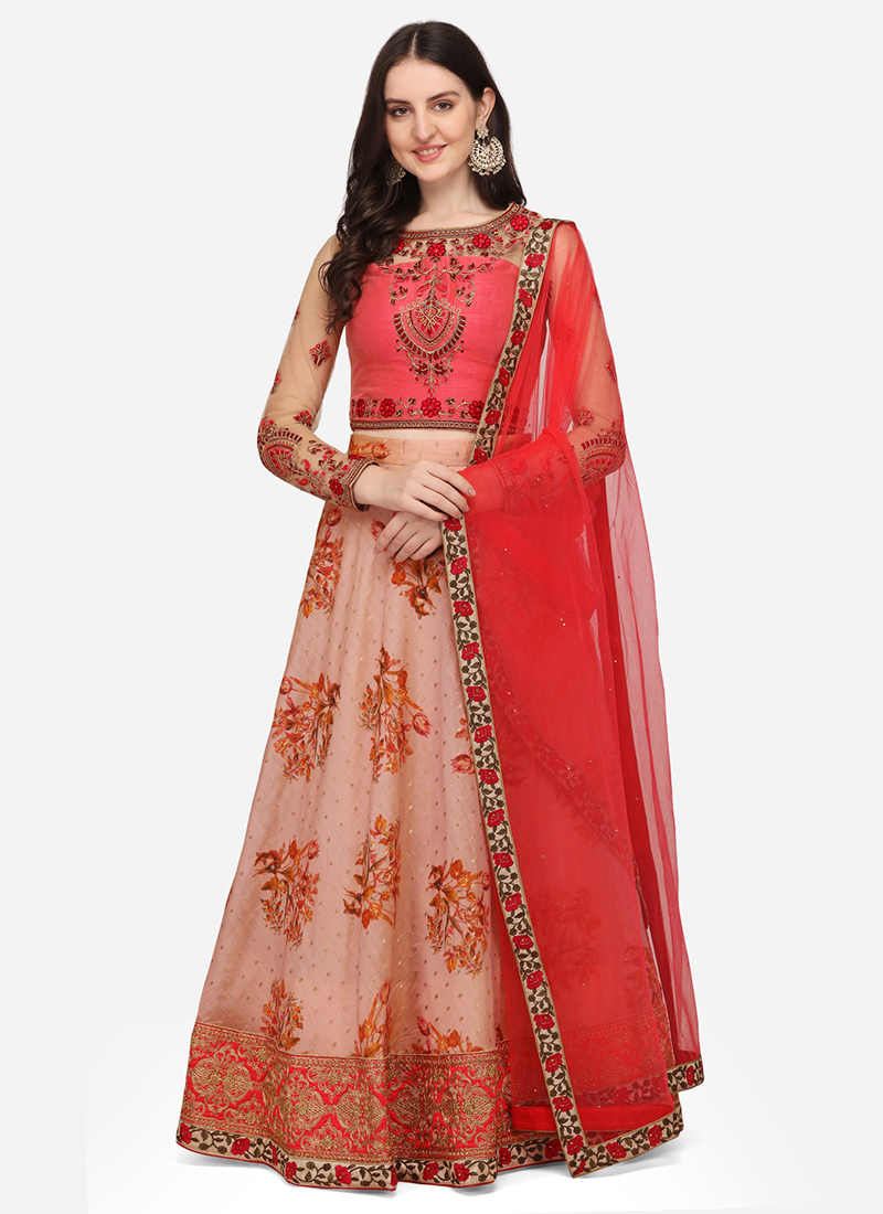Chanderi Silk Lehenga set - Indian Clothes in Dallas - Custom Designed  Dresses and Menswear